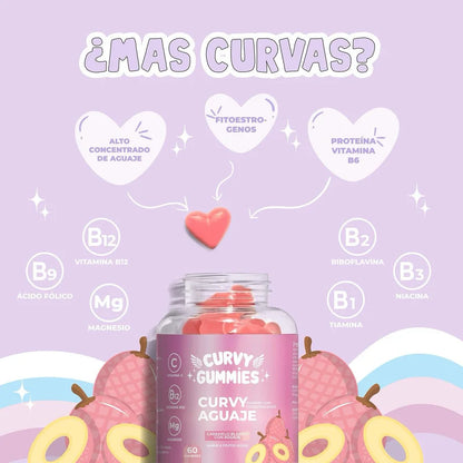 Curvy Gummies 💓 (Curvas naturales🍑, Envío gratis y rápido⚡️)