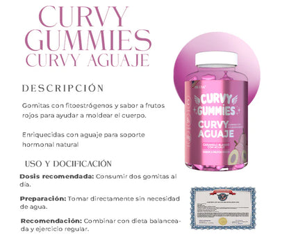 Curvy Gummies 💓 (Curvas naturales🍑, Envío gratis y rápido⚡️)